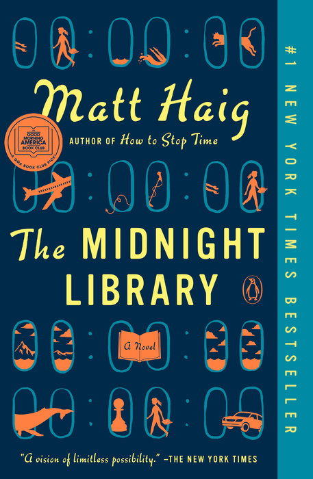 The Midnight Library by Matt Haig book cover