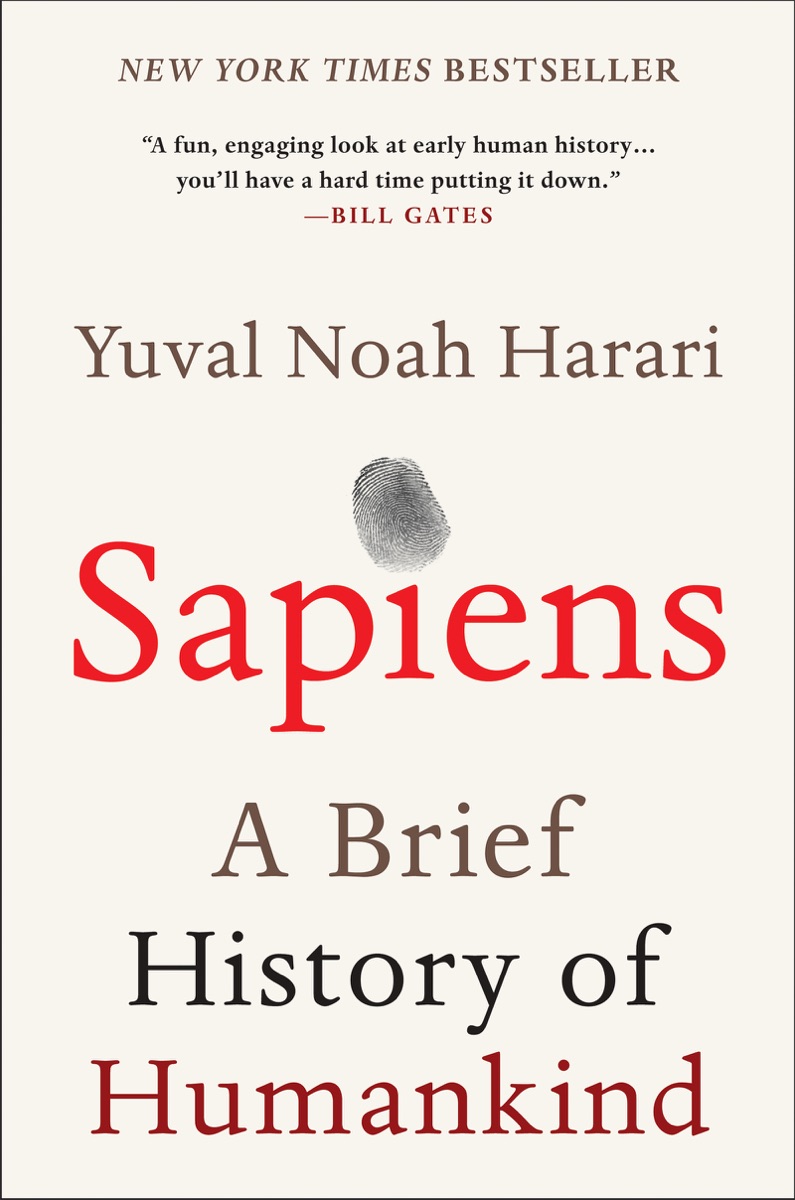 Sapiens by Yuval Noah Harari book cover